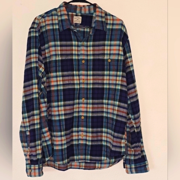 J. Crew Other - J.Crew Shirt Men's XL Slim Fit Plaid Flannel Button Up Casual Long Sleeve Work